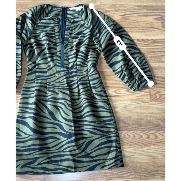 VERONICA BEARD Navi Olive green Black Animal Print Mini size 2 / xsmall - Picture 10 of 12